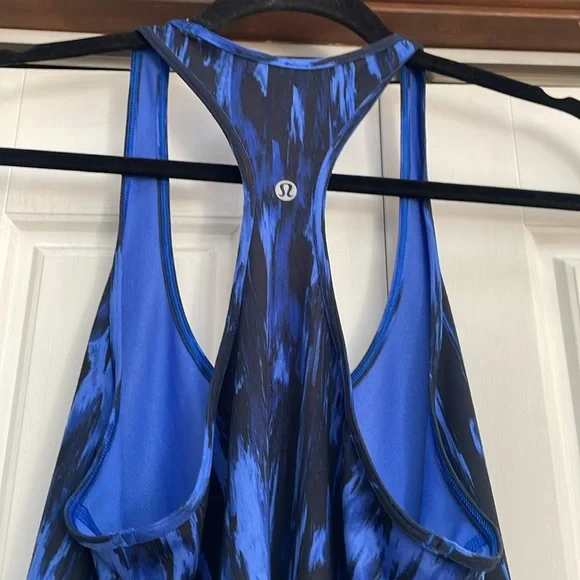 Lululemon Electric Blue Razor Back Top-8 - Picture 3 of 4